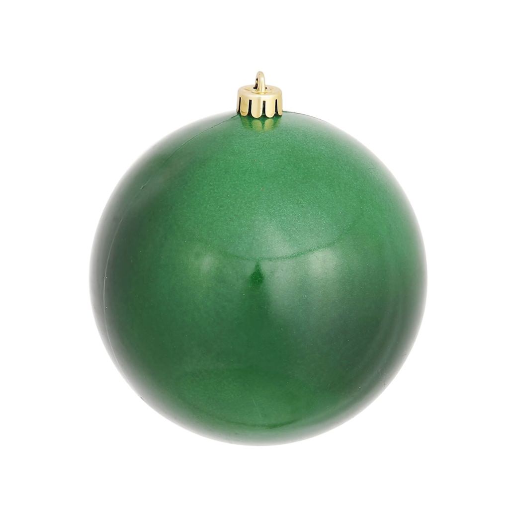Vickerman 4.75" Emerald Candy Ball Ornament (4 pack)