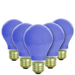 60 watt 120 volt A19 Medium Screw Base Blue Incandescent Bulb (Pack)
