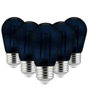 2 watt 120 volt S14 Medium Screw Base Incandescent Black Light Bulb