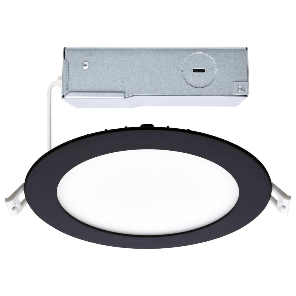 Satco 6" 12 watt 120 volt CCT Selectable Black Trim LED Recessed Downlight