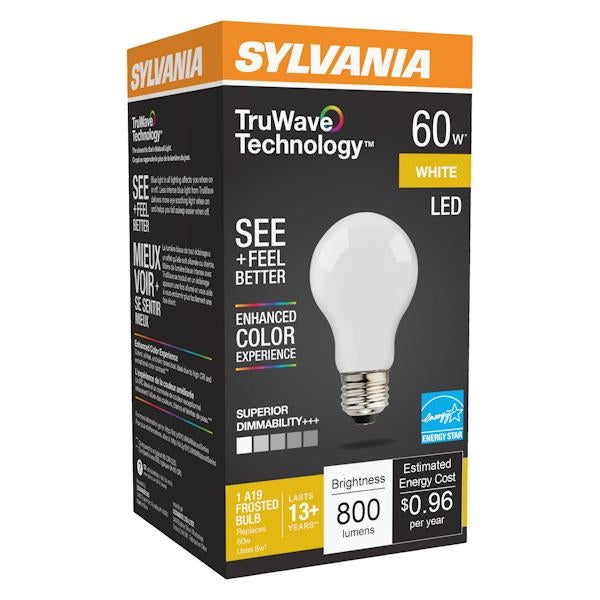 8 watt 120 volt A19 Medium Screw Base 3000K Natural White Dimmable LED - Image 2