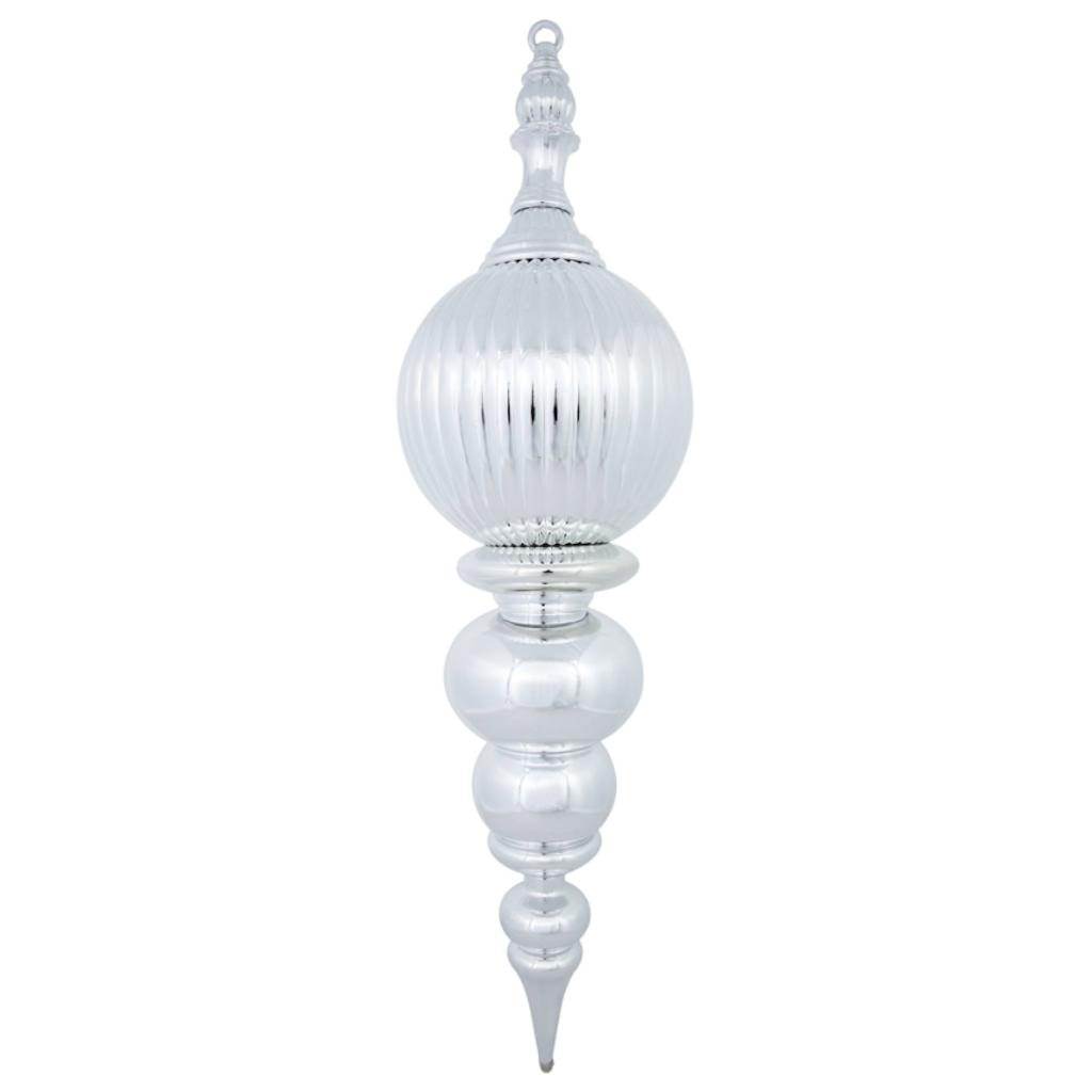 Vickerman 28" Silver Shiny Finial Ornament
