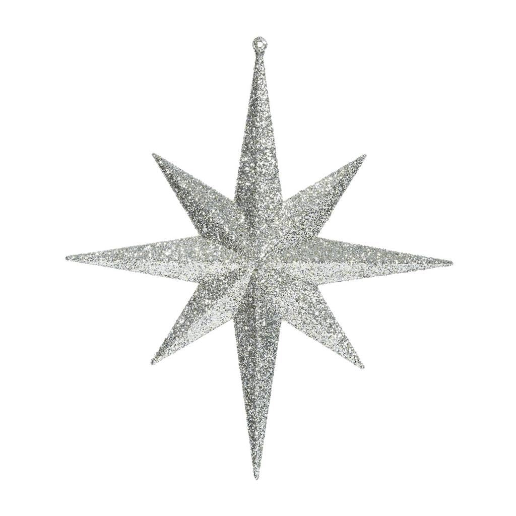 Vickerman 12" Champagne Glitter Bethlehem Star Ornament (2 pack)