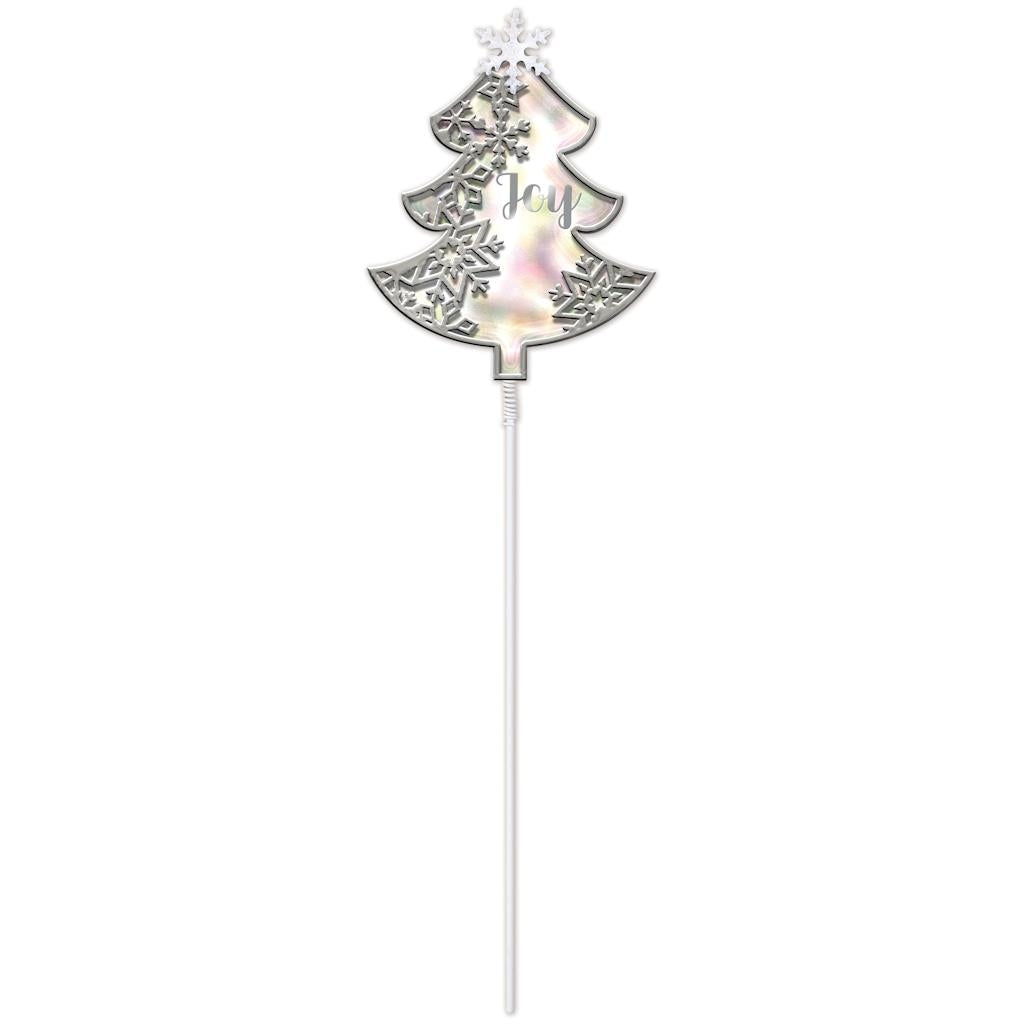 Sunset Vista Designs 18" White Winter Tree Lawn Pick