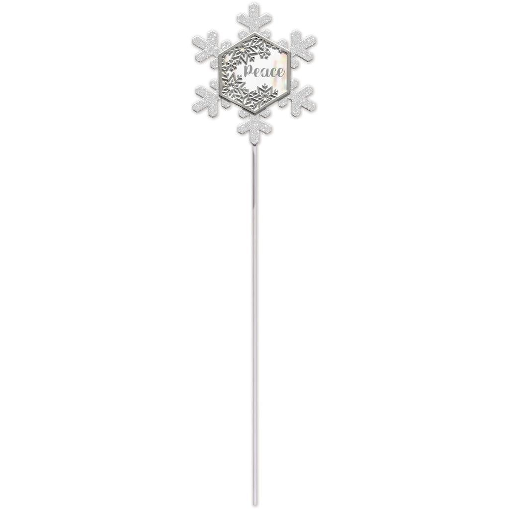 Sunset Vista Designs 18" Peace Snowflake Lawn Pick