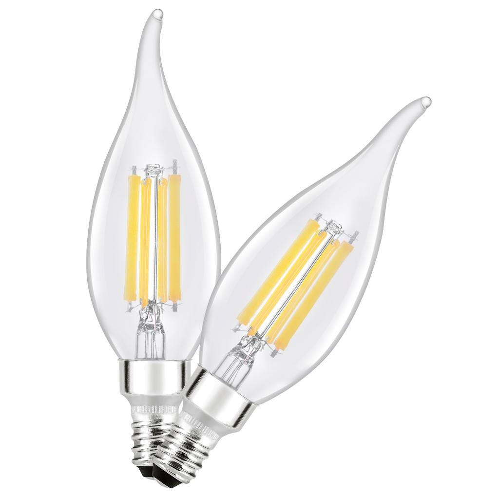 Sylvania B10 8W 5000K LED Light Bulb (2 Pack)