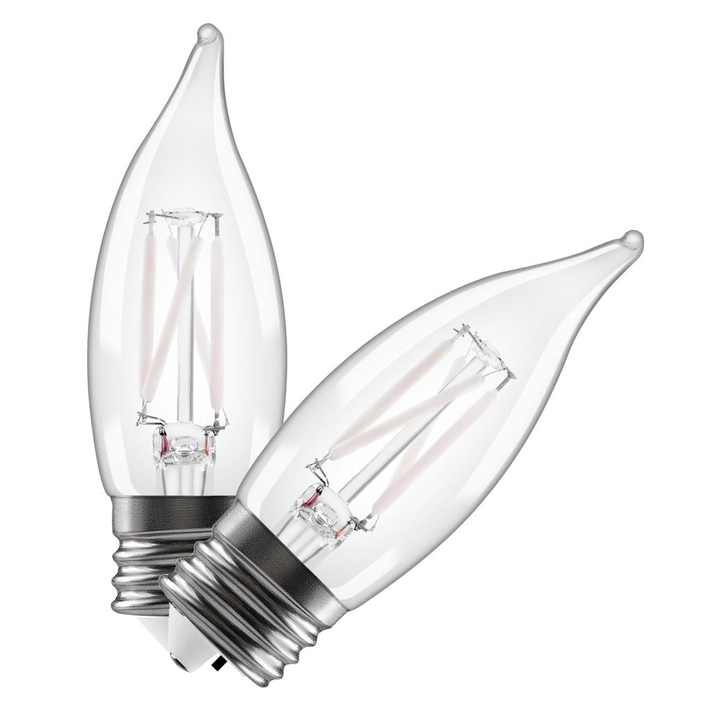 Sylvania B10 4W CCT Selectable LED Light Bulb (2 Pack)