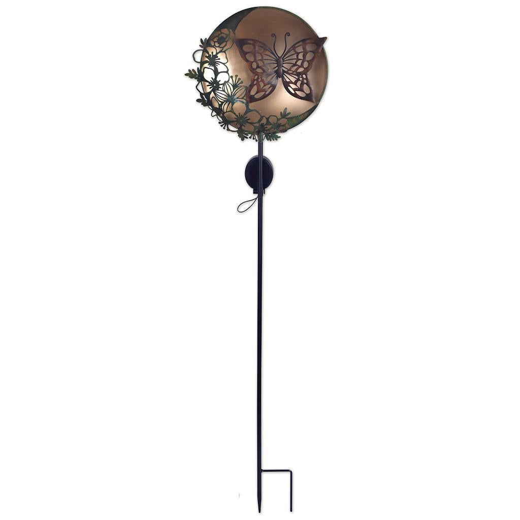 Sunset Vista Designs 42" Flower Moon Butterfly Lawn Stake