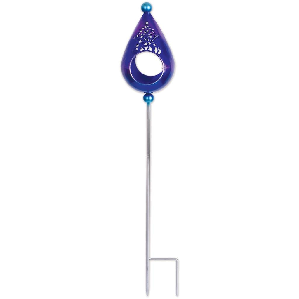 Sunset Vista Designs 32.7" Tear Drop Blue/Purple Birdfeeder Lawn Stake