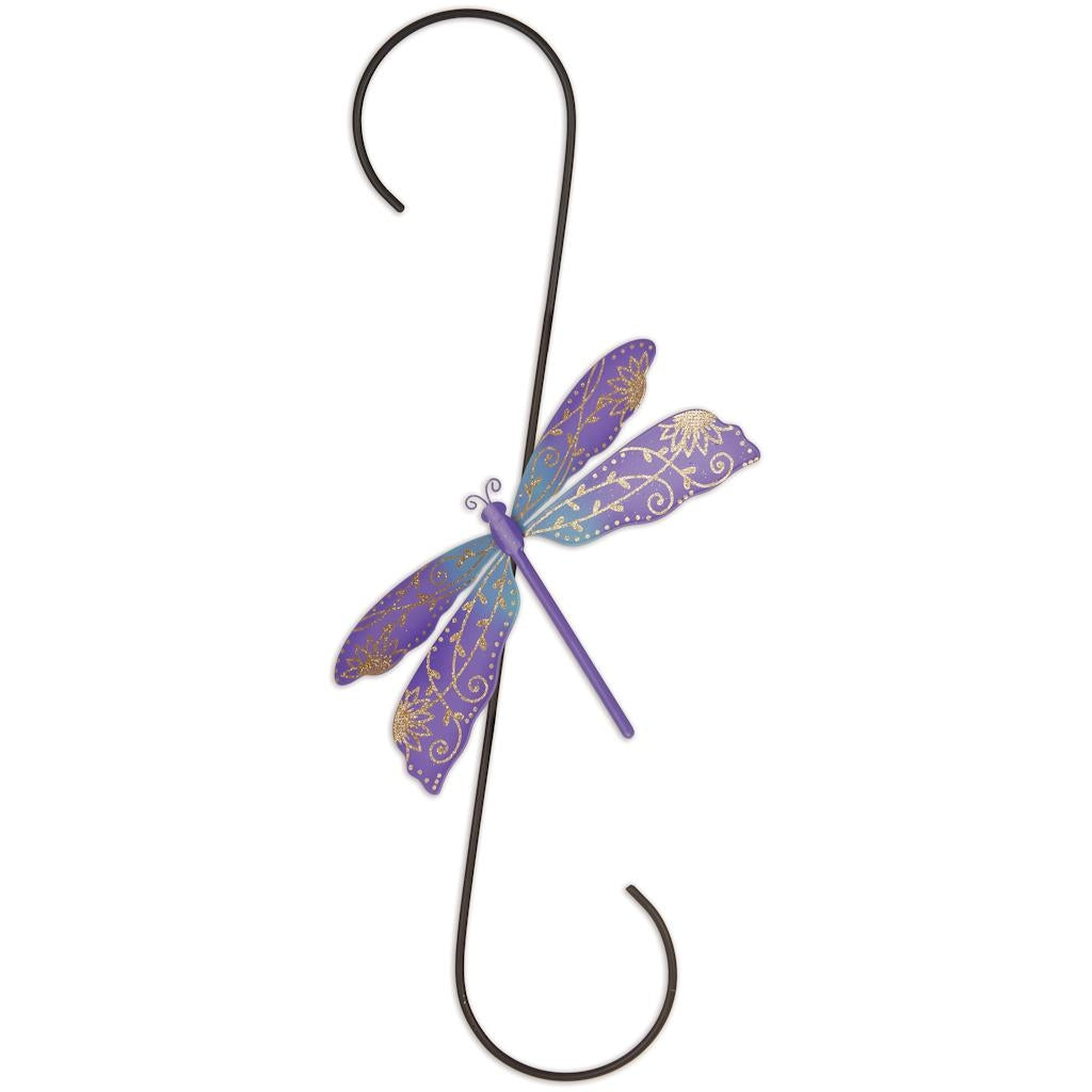 Sunset Vista Designs 17" Blue/Purple Dragonfly S-Hook