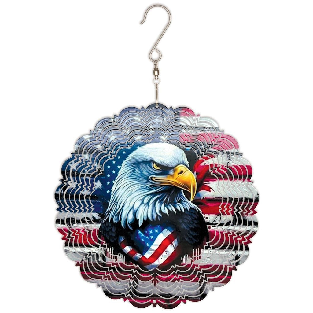 Sunset Vista Designs 8" Eagle Crest Americana Wind Spinner