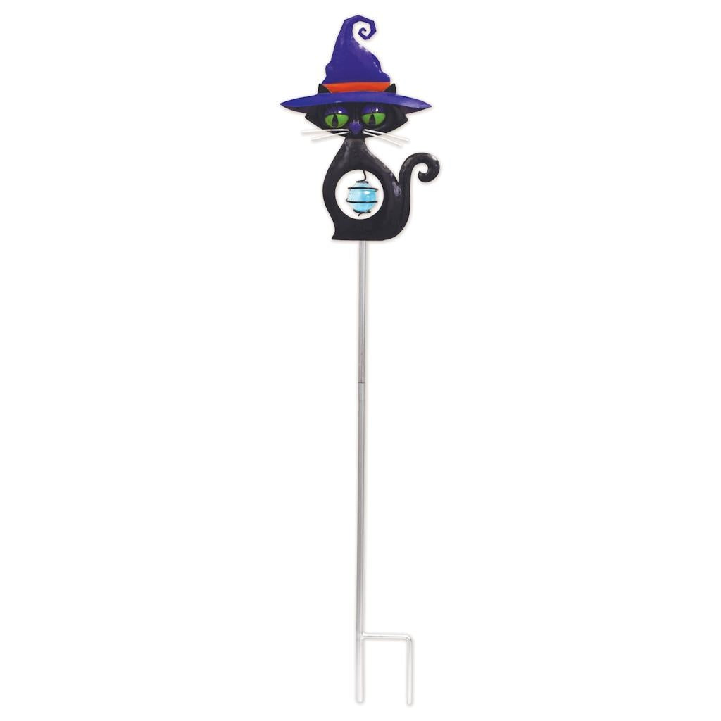 Sunset Vista Designs Sassy the Cat Which Hat Mini Lawn Stake