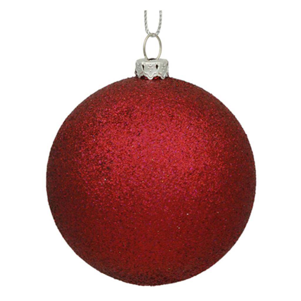 Vickerman 3" Wine Glitter Ball Ornament (12 pack)