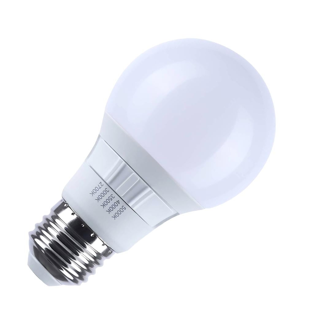 9 watt 120 volt A19 Medium Screw Base CCT Selectable LED Light Bulb