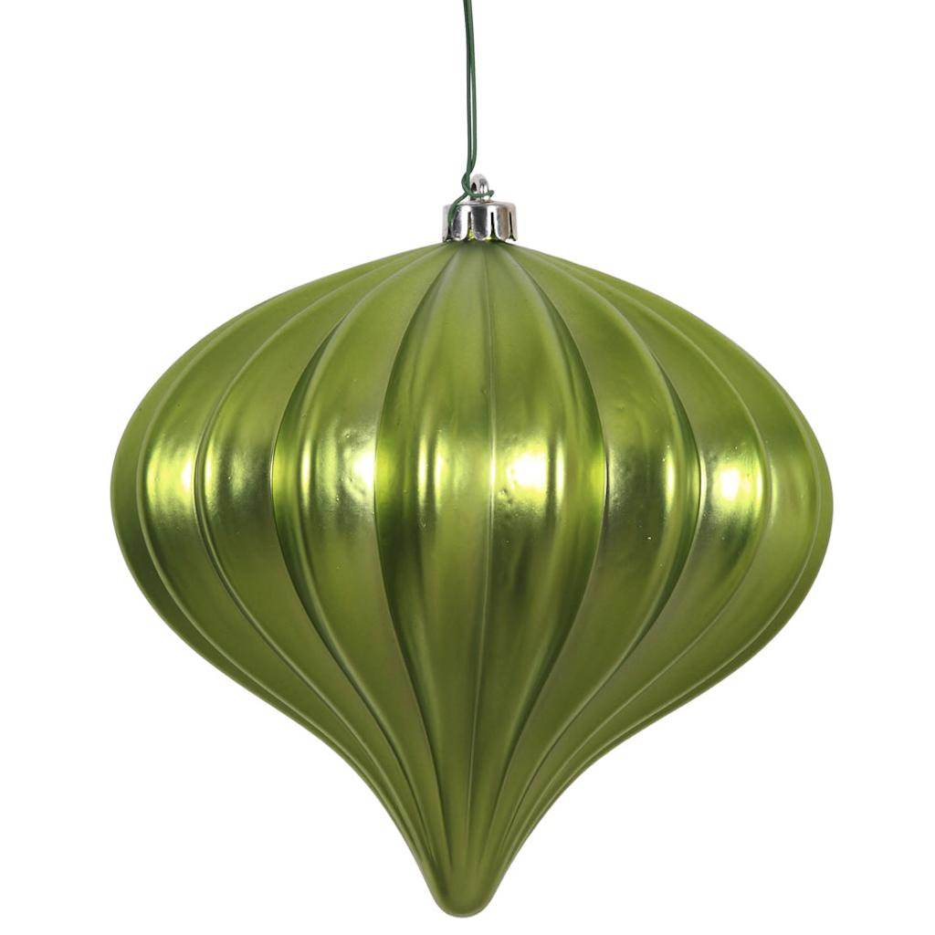 Vickerman 5.7'' Lime Matte Onion Ornament (3 pack)
