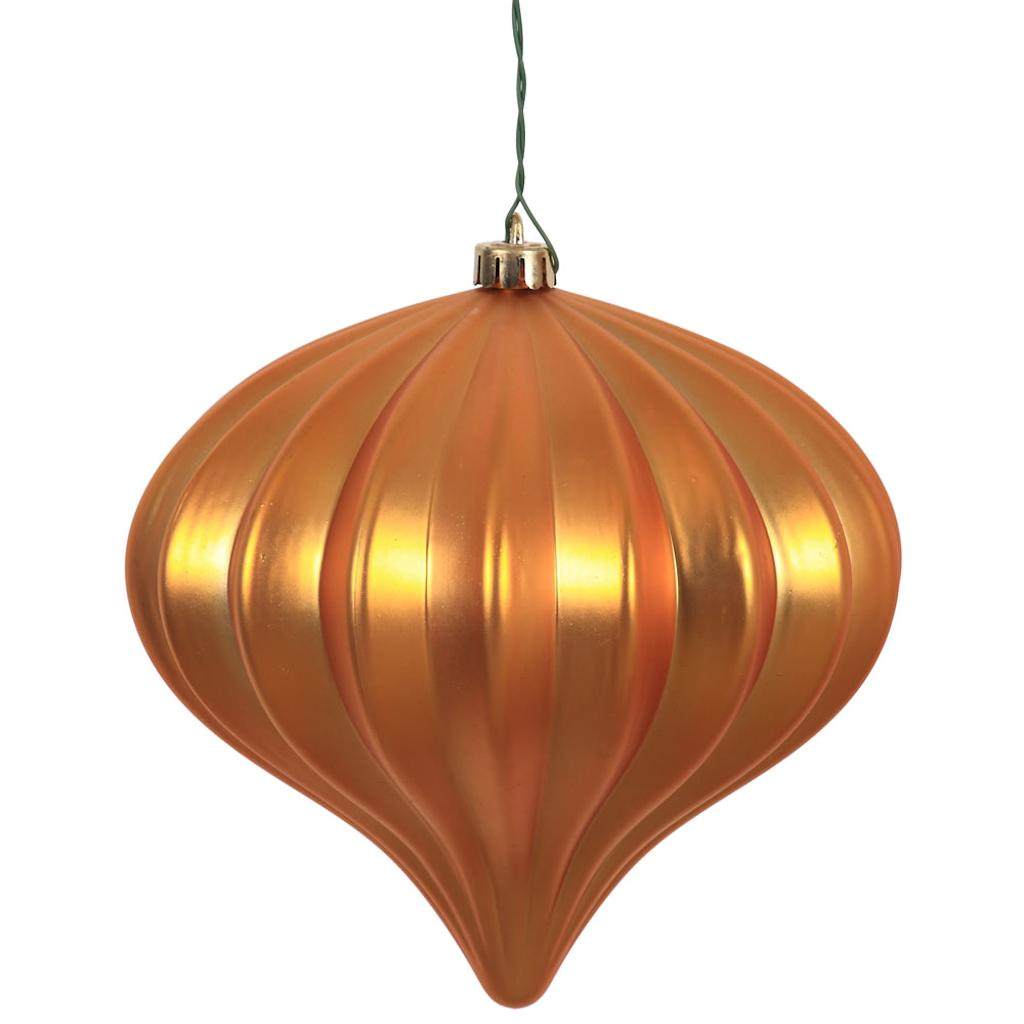 Vickerman 5.7'' Copper Matte Onion Ornament (3 pack)