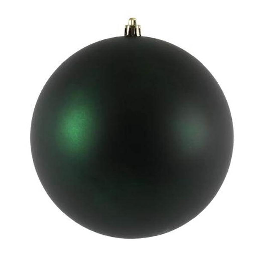 12" Midnight Green Matte Ball Ornament