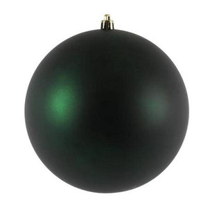 12" Midnight Green Matte Ball Ornament