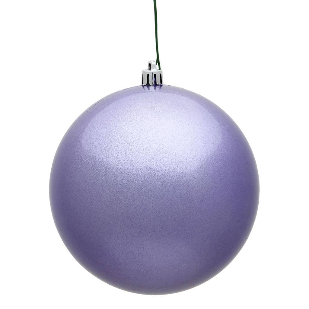 Vickerman 4.75" Lavender Candy Ball Ornament (4 pack)