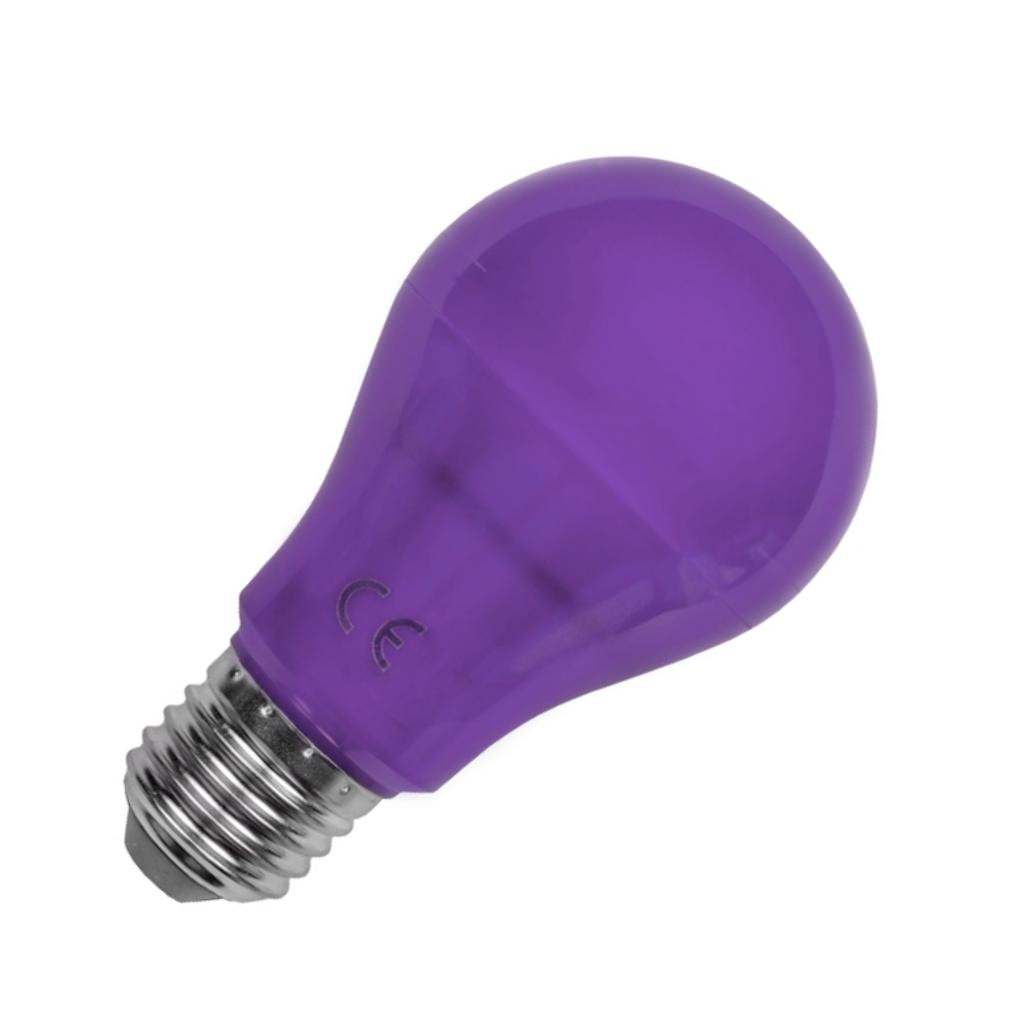 General 5 watt 120 volt A19 Medium Screw Purple LED