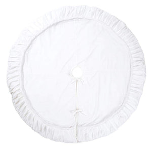 72" Plush White Velvet Tree Skirt