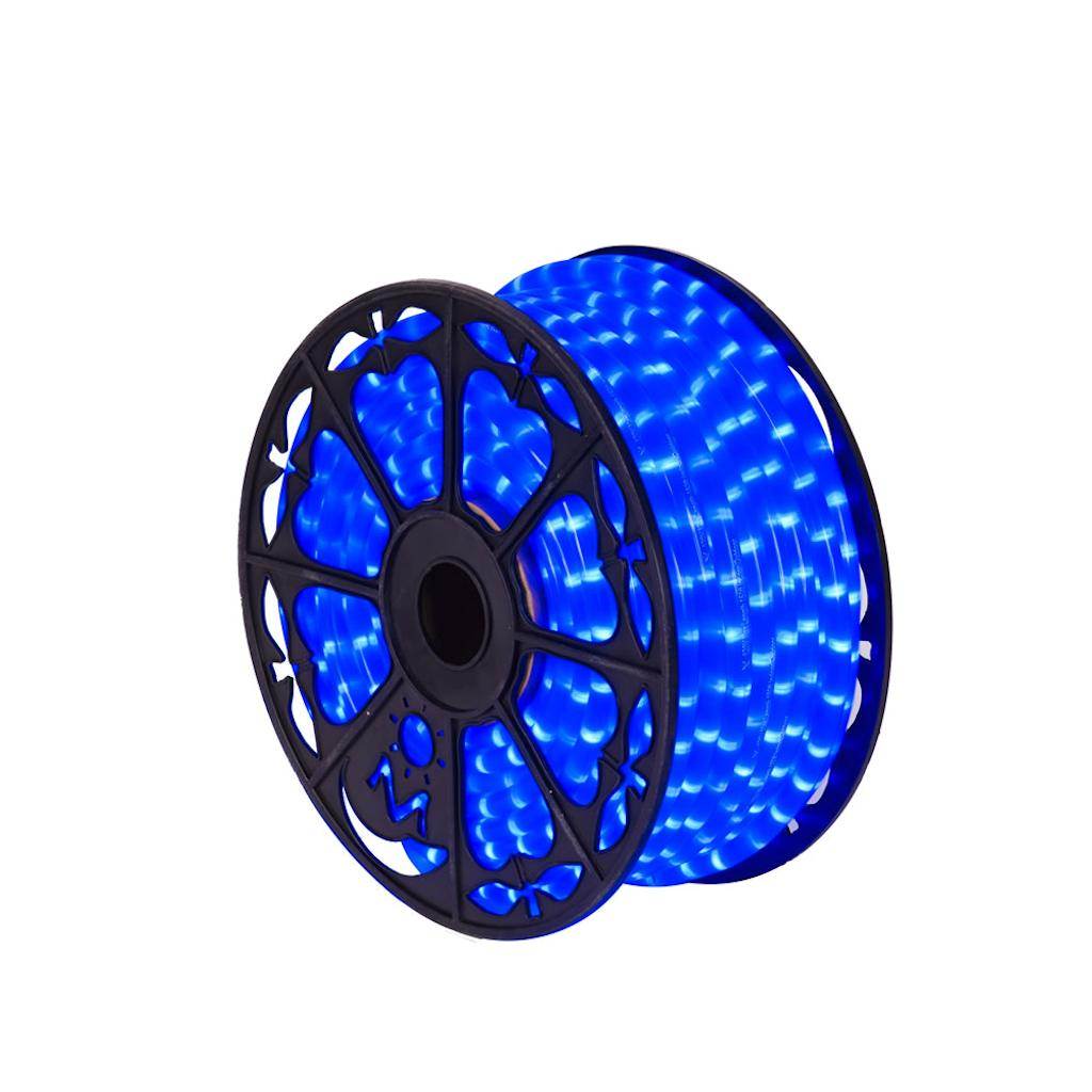 Vickerman 150' x .5" Fluorescent Blue LED Rope Light