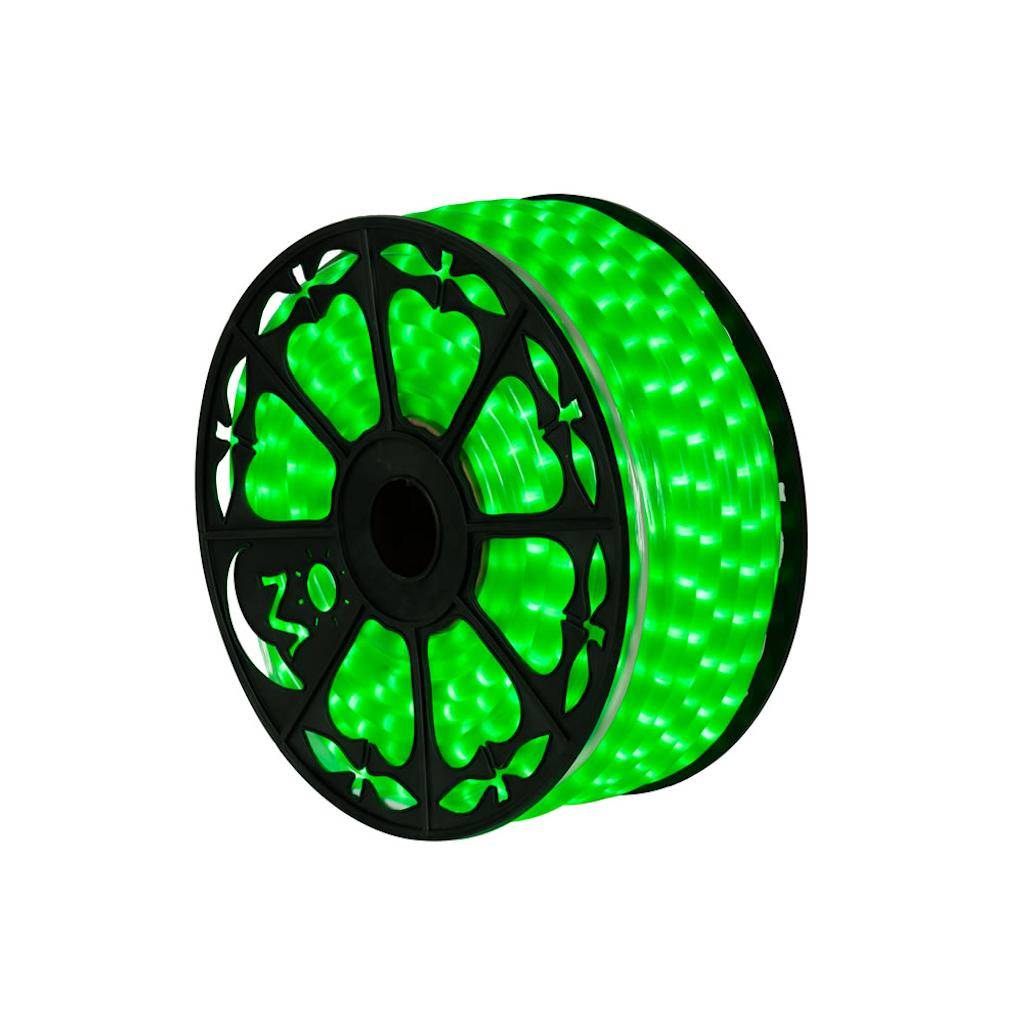 Vickerman 150' x .5" Fluorescent Green LED Rope Light