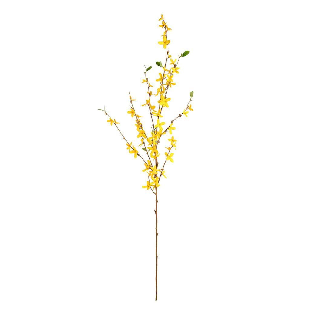 39" Yellow Cruciate Flower Spray (4 pack)