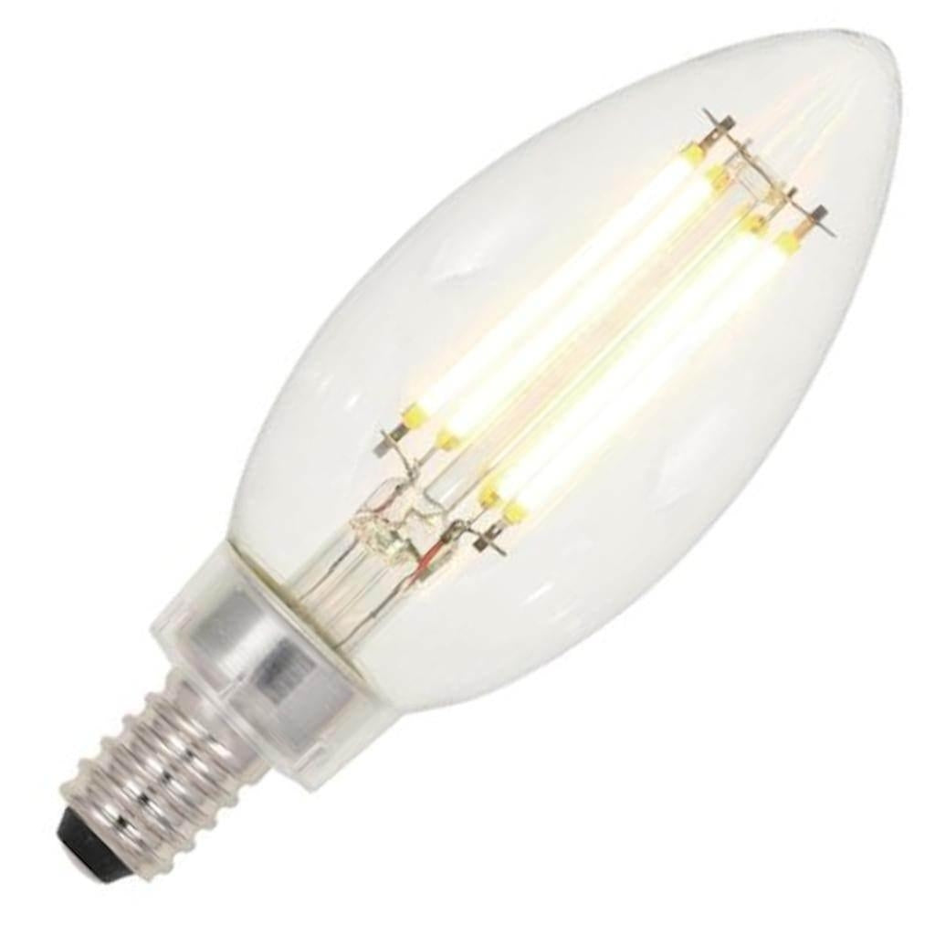 4.5 watt 120 volt B11 Candelabra Screw Base 2700K Warm White LED Light Bulb