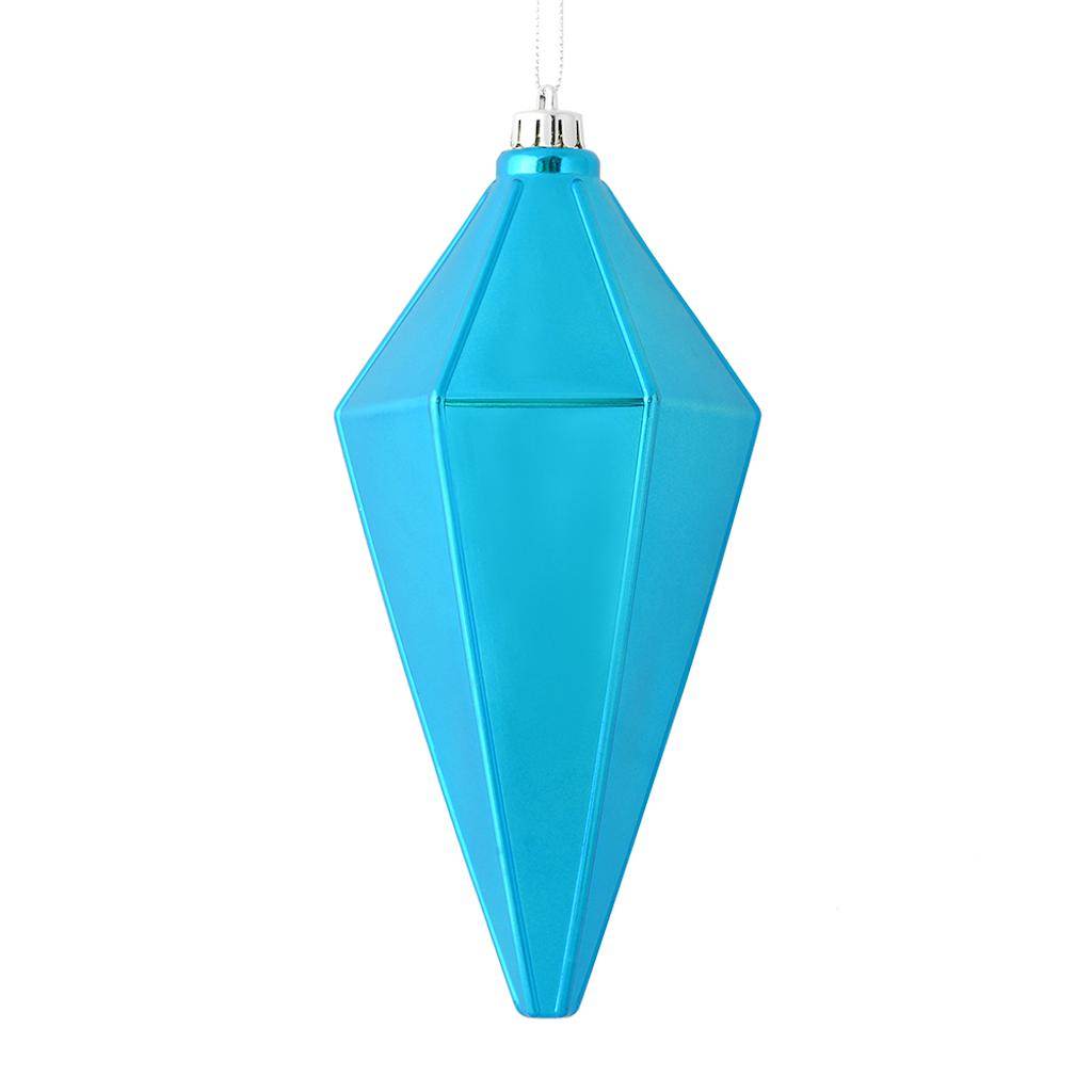 Vickerman 7" Turquoise Shiny Lantern Ornament (4 pack)