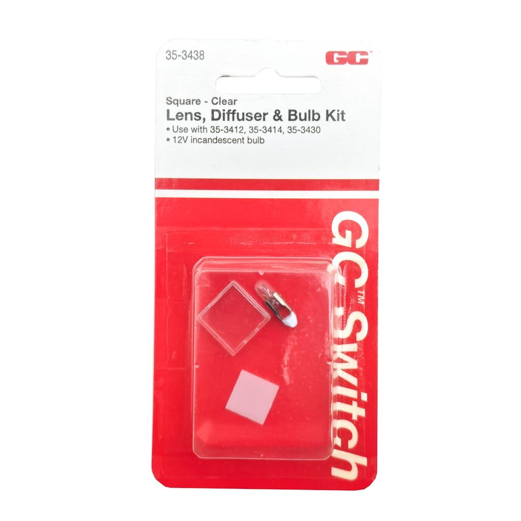 GC Electronics   Automotive/Miniature  12 volt Bulb with Square Lens & Diffuser Miniature Bulb Kit
