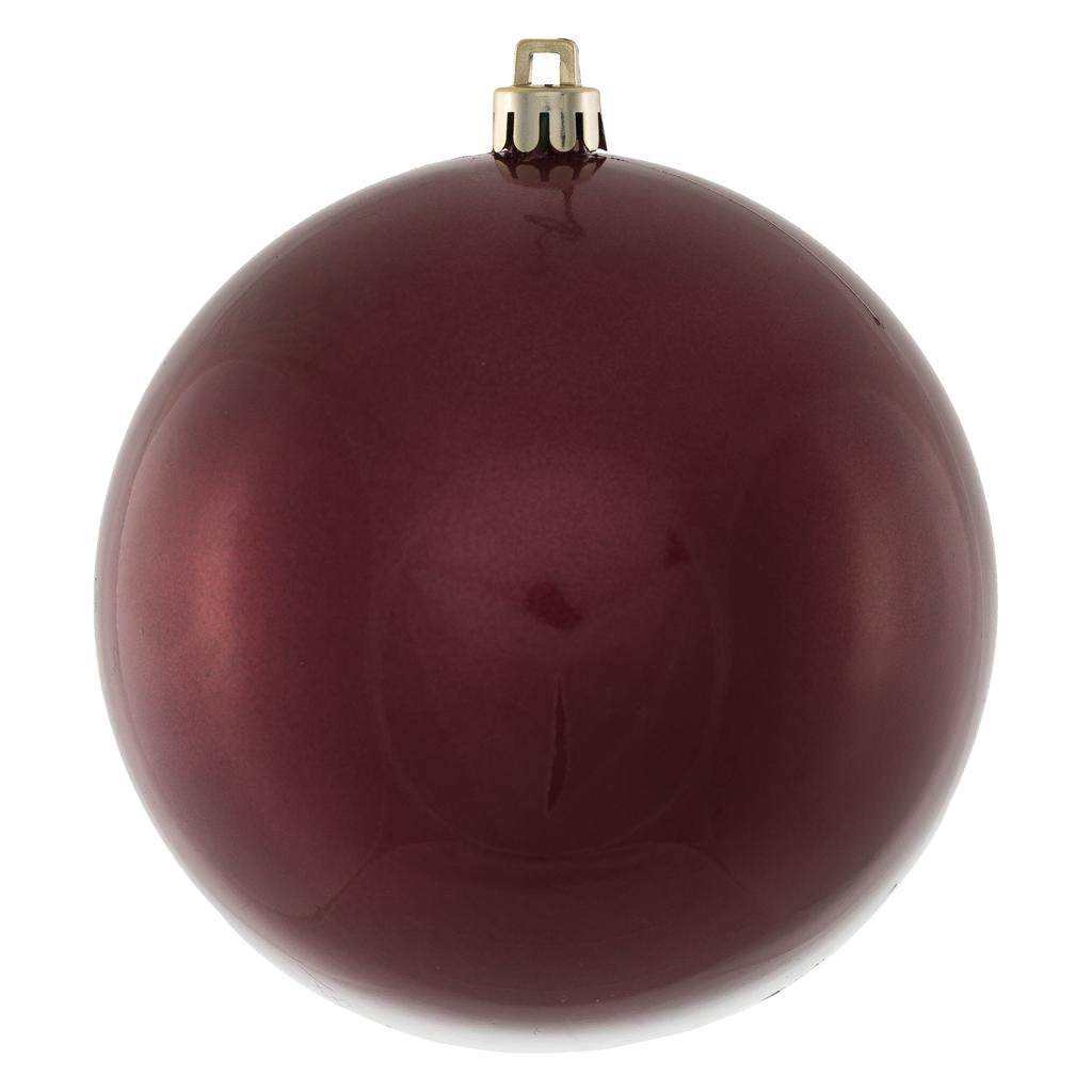 Vickerman 4.75" Berry Red Candy Ball Ornament (4 pack)