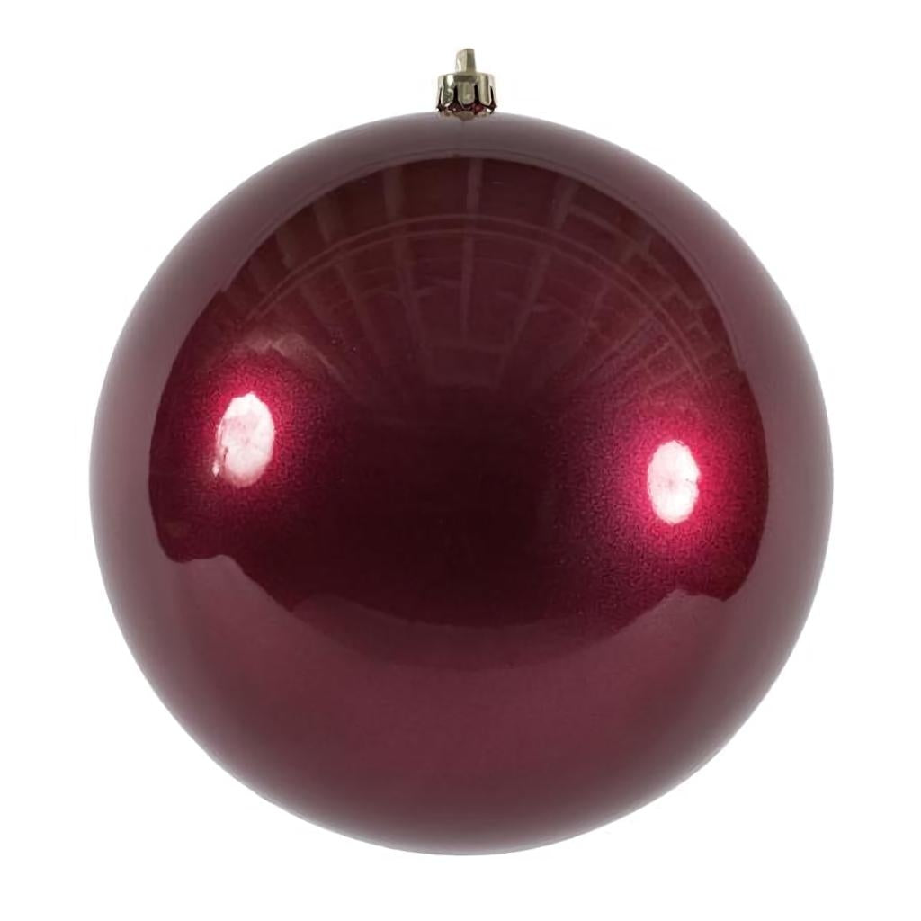 12" Berry Red Candy Ball Ornament
