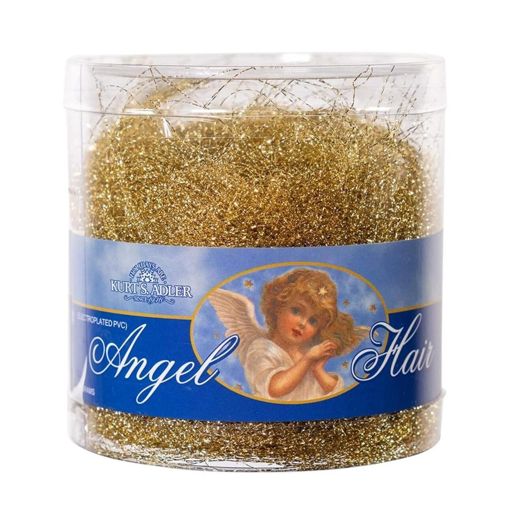 Gold Iridescent Angel Hair Tinsel Pack
