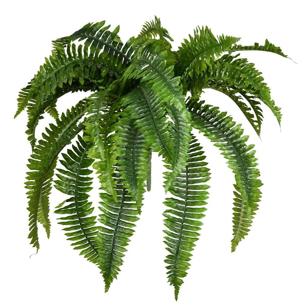 Vickerman 19" Artificial Green Boston Fern Bush