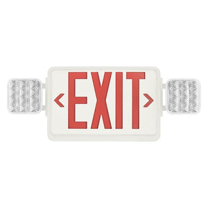 2.8 watt 120/277 volt Red/Green LED Exit and Emergency Light Combo  - Image 3