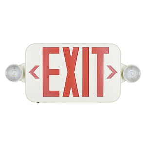 2 watt 120/277 volt Red/Green LED Exit and Emergency Light Combo - Image 2