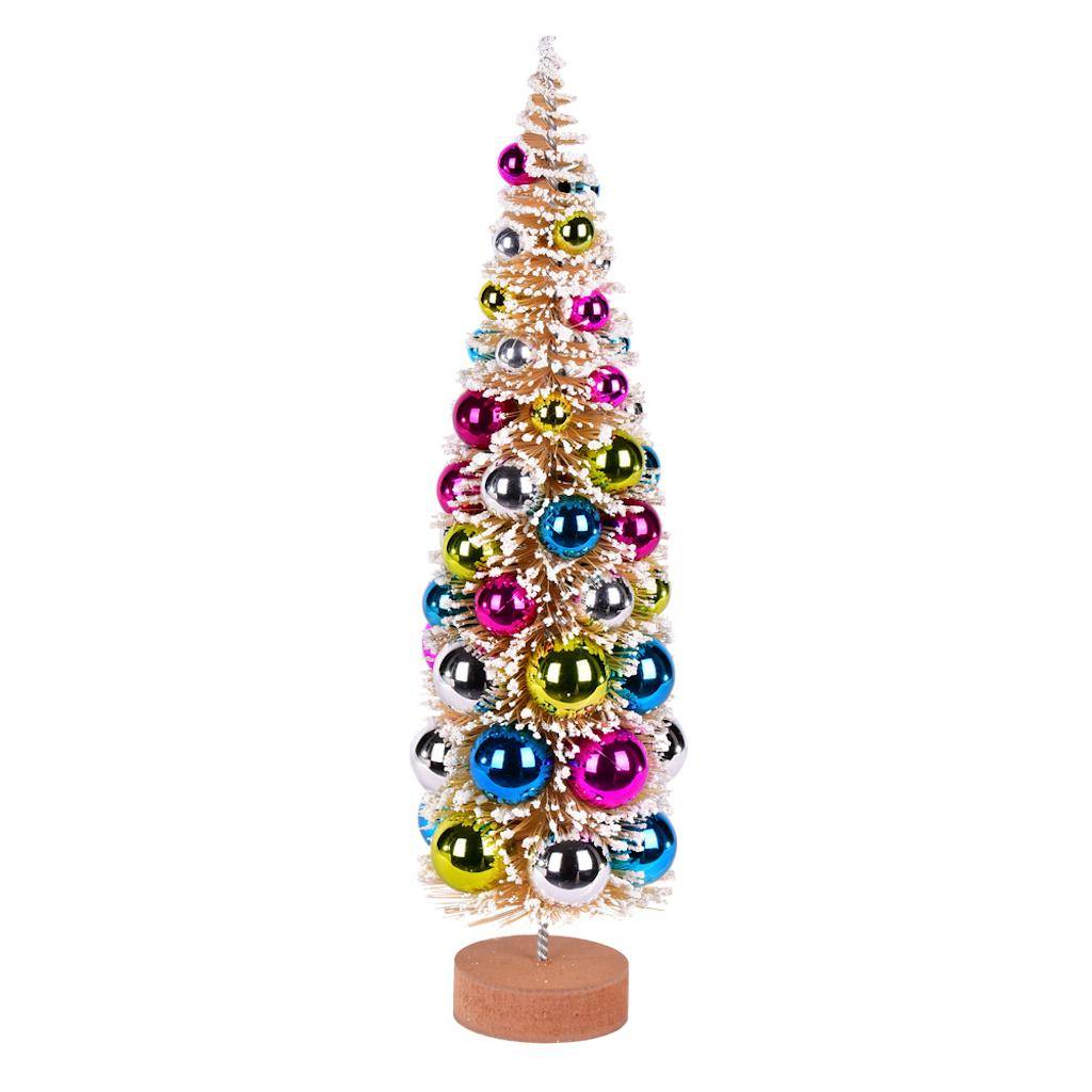 18" Frosted Gold Pine Artificial Christmas Tree