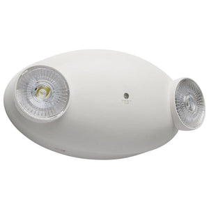 1 watt 120/277 volt Dual Head White Indoor LED Emergency Light