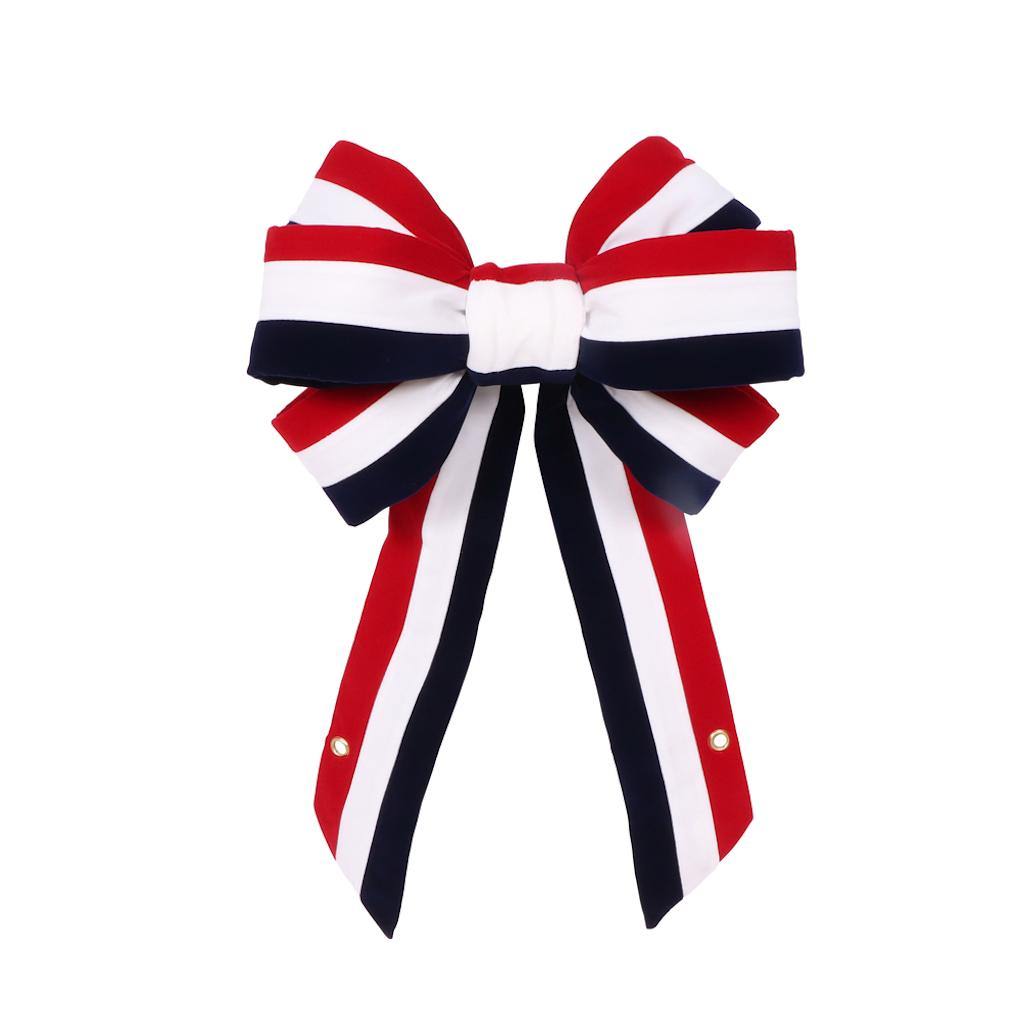 Vickerman 48" x 24" Red / White / Blue Velvet Bow