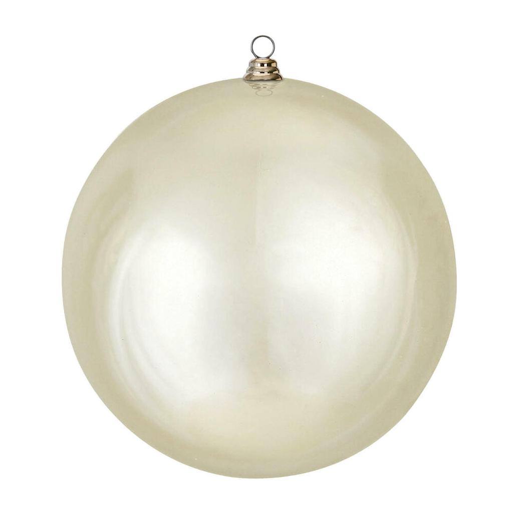 Vickerman 15.75" Champagne Shiny Ball Ornament