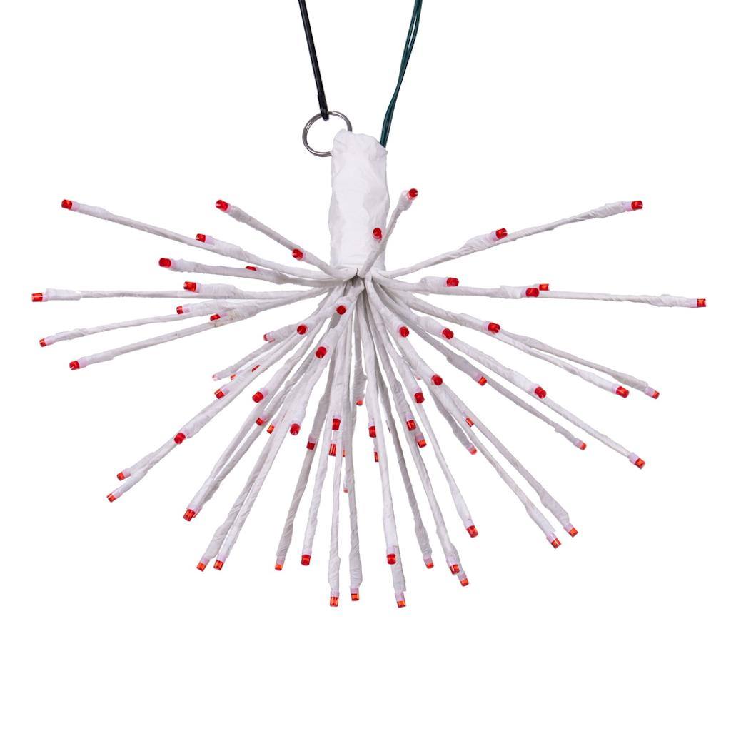 Vickerman 80 Light x 16" 24 volt White Wire Red 5mm Lights Starburst LED
