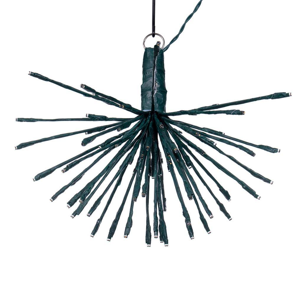 Vickerman 80 Light x 16" 24 volt Green Wire Twinkle Warm White 5mm Lights Starburst LED