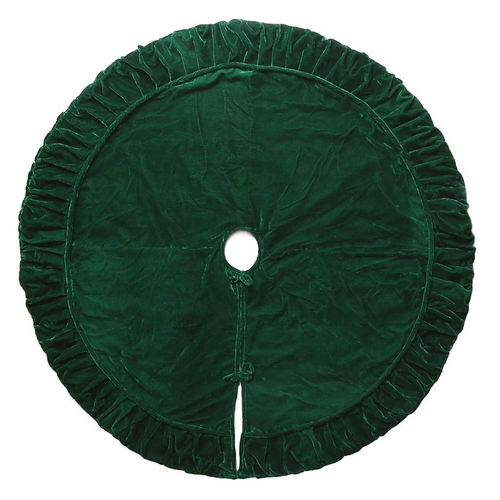 Vickerman 60" Plush Emerald Green Velvet Tree Skirt