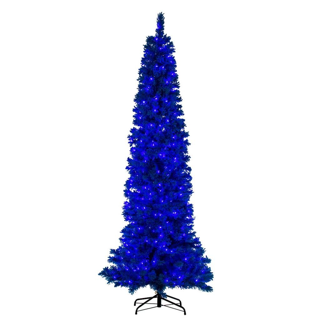Vickerman 9' x 43" Turquoise Pencil 400 Turquoise Lights