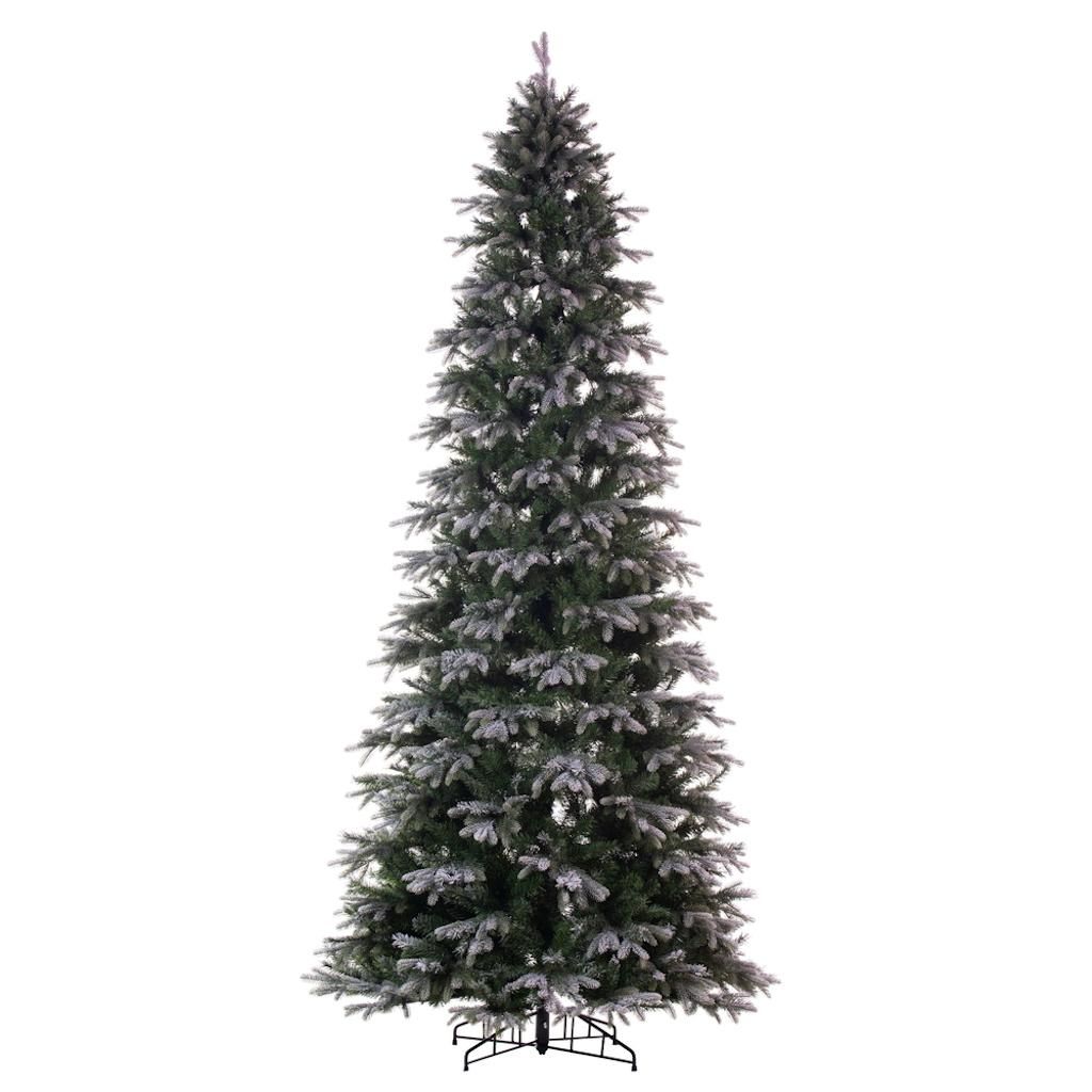 Vickerman 10' x 54" Artificial Frosted Douglas Fir Slim Unlit
