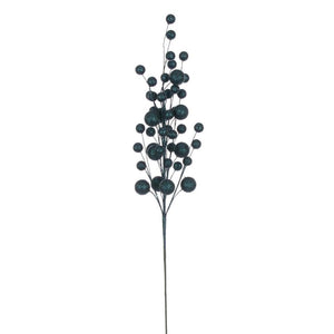 27" Artificial Sea Blue Multi Ball Glitter Spray (4 Pack)