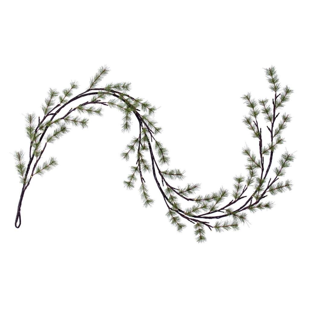 Vickerman 6' LED Warm White Battery Operated Artificial Green Mini Pine Tree