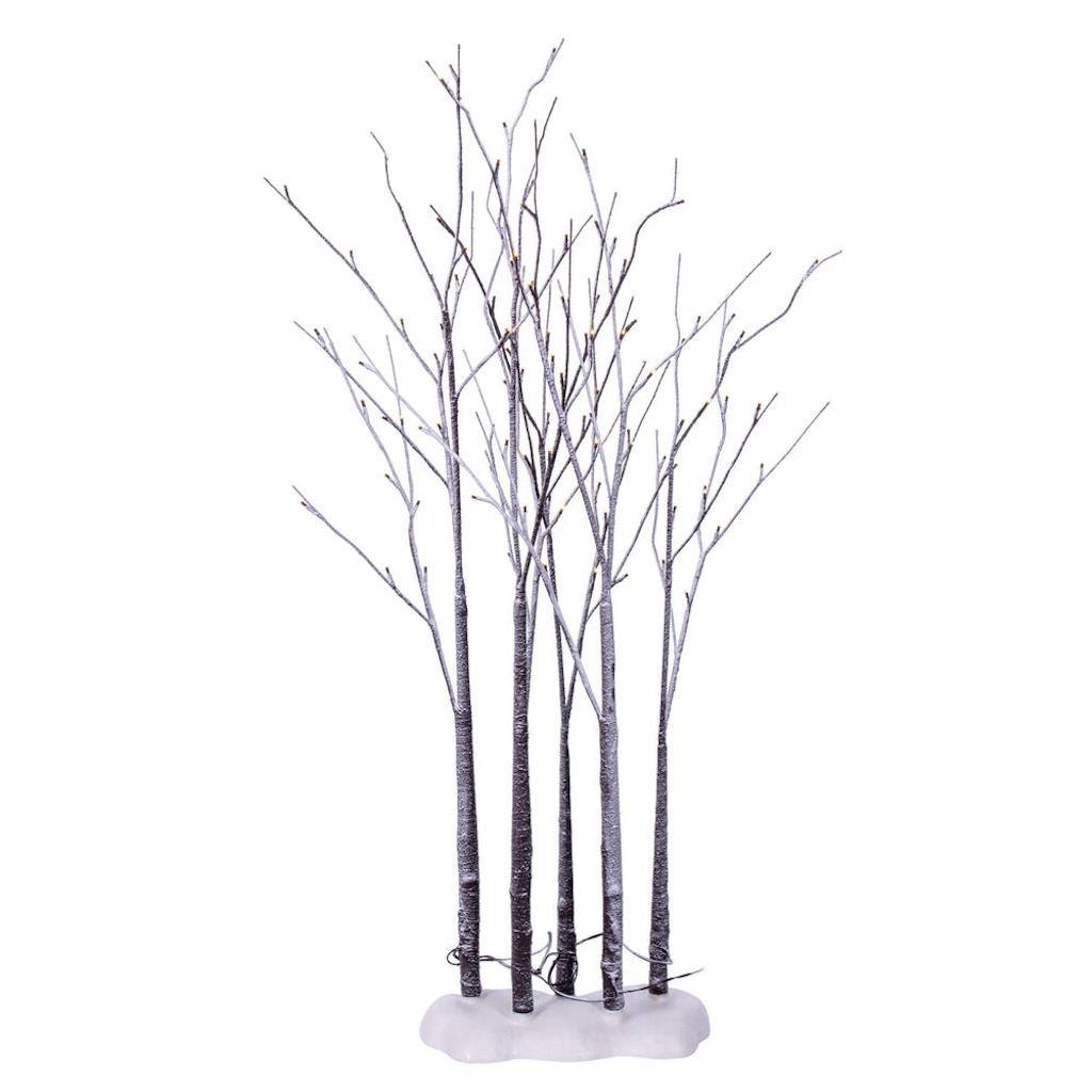 Vickerman 4' 5 Piece LED Warm White Artificial Frosted Brown Twig Tree