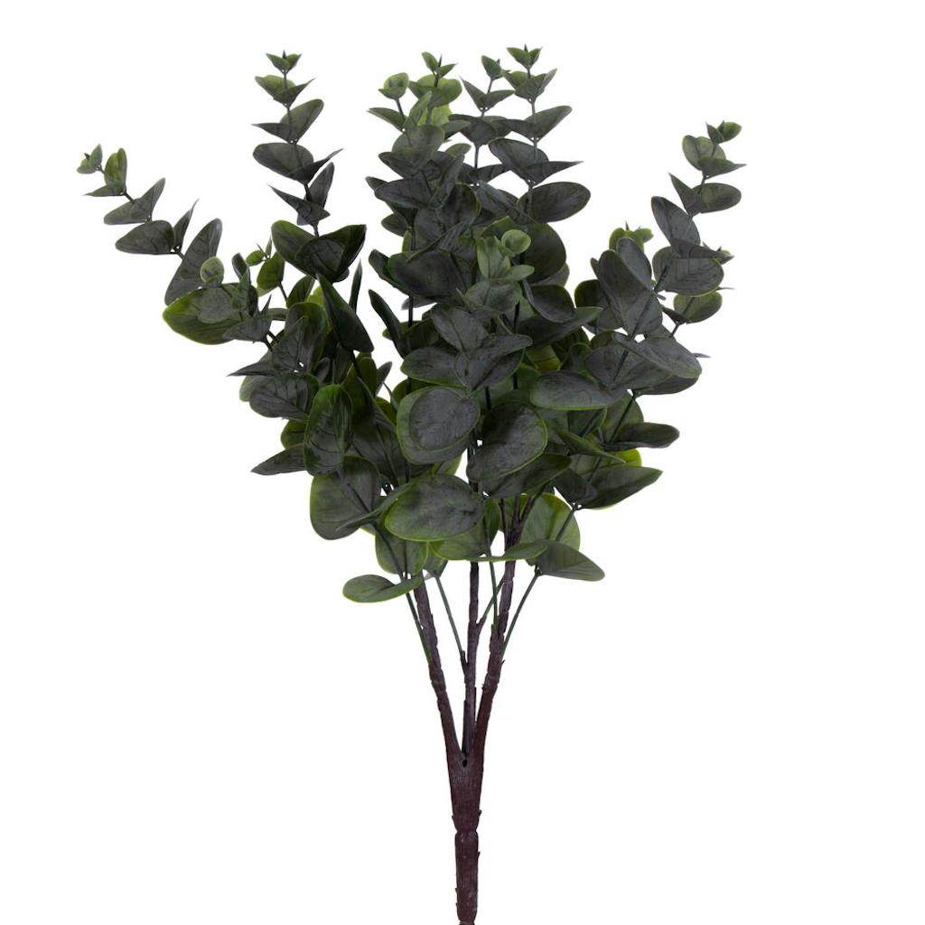 Vickerman 19" Artificial Green Spiral Eucalyptus Bush (2 Pack)